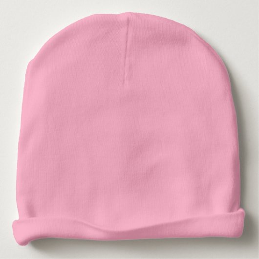 Custom girly pink baby hats with butterfly design beanie (Back)