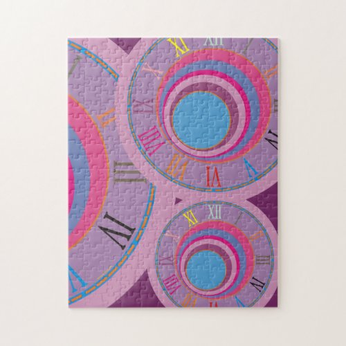 Custom girly pretty swirl circles tornado cute art jigsaw puzzle