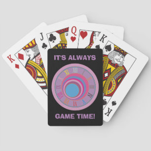 Custom girly pretty swirl circles tornado cute art poker cards