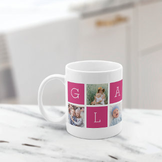 Custom "Glamma" Grandmother Photo Collage Coffee Mug
