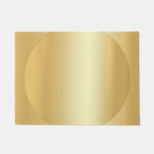 Custom Glamorous Faux Gold Modern Blank Template Doormat