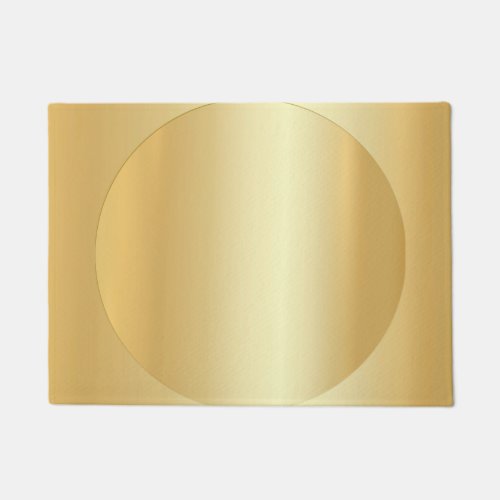 Custom Glamour Faux Gold Modern Blank Template Doormat