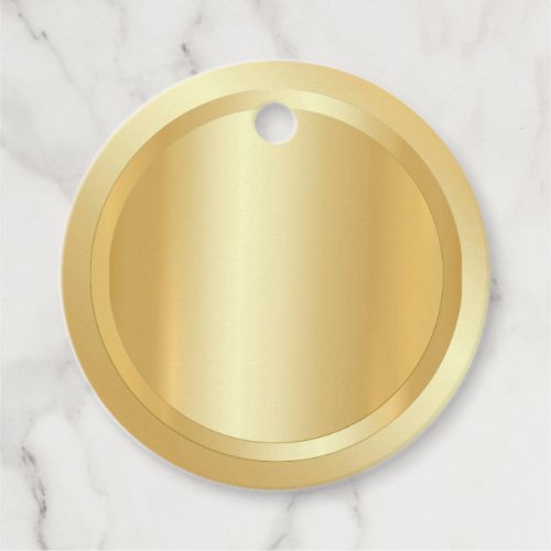 Custom Glamour Gold Look Modern Elegant Blank Favor Tags