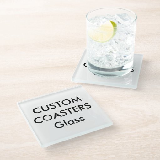 Custom Glass Coasters Zazzle