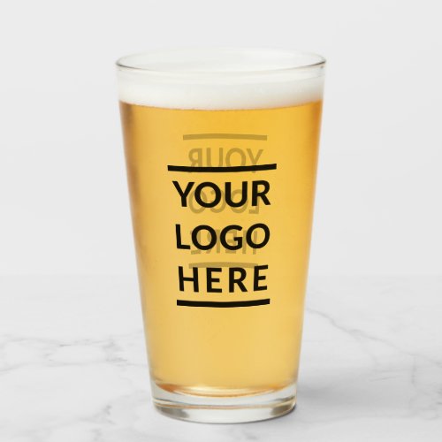 Custom Glass Tumbler Double Side Logo