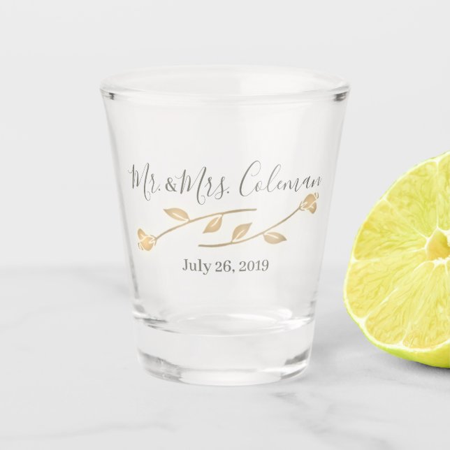 Custom Glass Wedding Favor (Front)