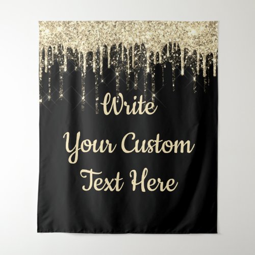 Custom Glitter Anniversary Photo Booth Backdrop