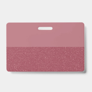 Custom Glitter Badge – Rose Gold Bottom