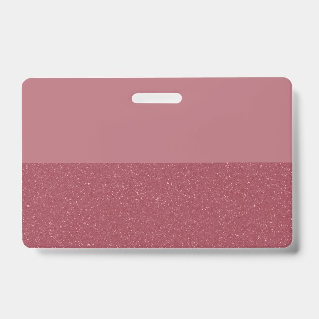 Custom Glitter Badge – Rose Gold Bottom (Front)