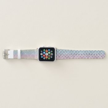 Custom Glitter Mermaid Scales Apple Watch Band by IYHTVDesigns at Zazzle
