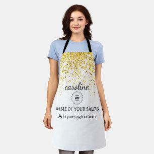 Custom Glitter Salon Apron – Personalized Styled