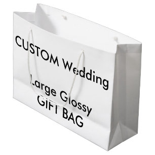 Custom GLOSSY Gift Bag LARGE 12.5" x 9"