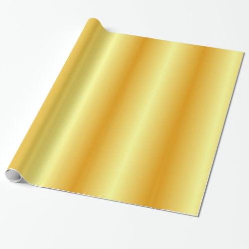 Custom Glossy Gold Look Elegant Modern Template Wrapping Paper