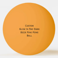 Custom Glow In The Dark Colors Beer Ping Pong Ball