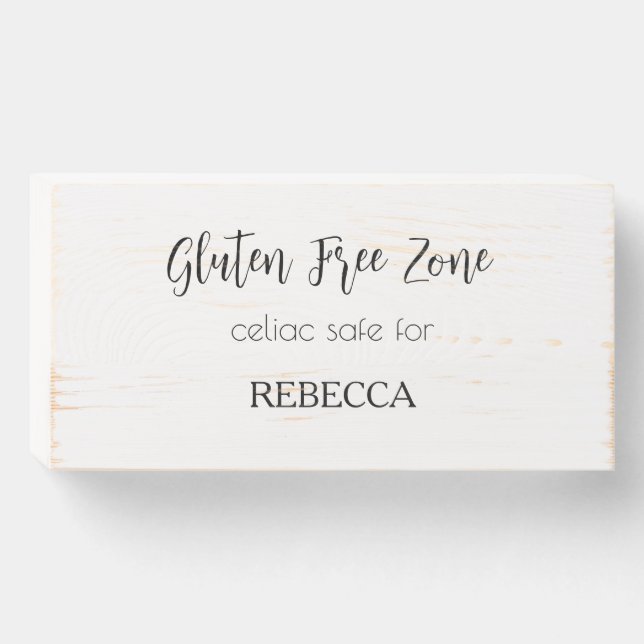 Custom Gluten Free Sign  (Front Horizontal)