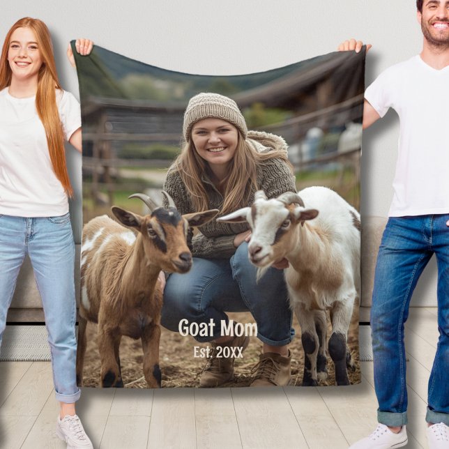 Custom Goat Mom Fleece Blanket Christmas Gift Idea (Creator Uploaded)