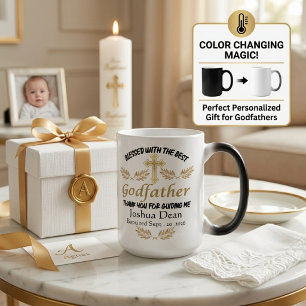 Custom Godfather Blessing Personalized Baptism Color Morph Mug