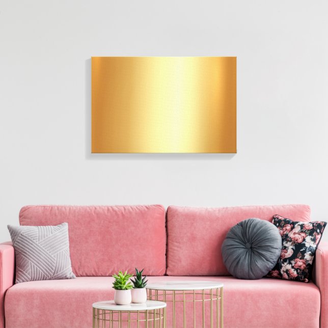 Custom Gold Background For Your Photo Glamour Canvas Print (Insitu(LivingRoom))