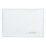 Custom Gold Bed Pillow  Case