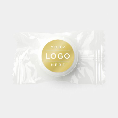 Custom Gold Business Logo Company Branded Life Saver Mints