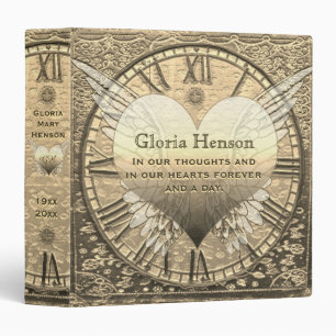 Custom Gold Celebration of Life Memorial Binder