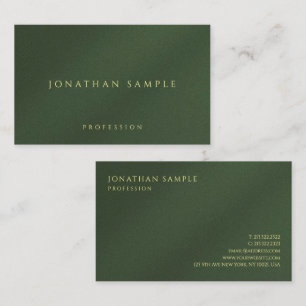 Custom Gold Color Text Glossy Paper Luxury Oceania Business Card