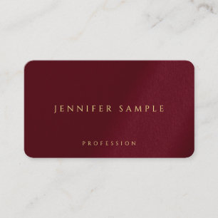 Custom Gold Color Text Rounded Corner Luxury Business Card