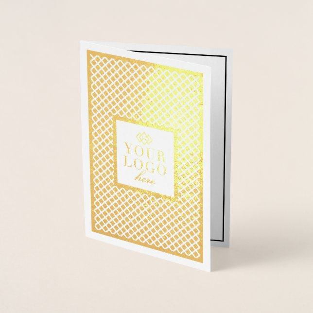 Custom Gold Corporate Company Event Invitation (Front)