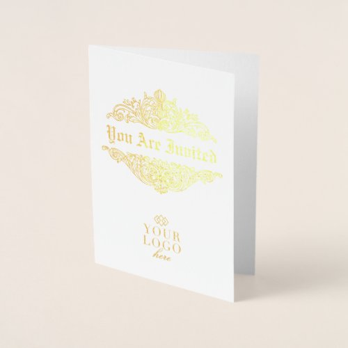 Custom Gold Corporate Elegant Event Invitation