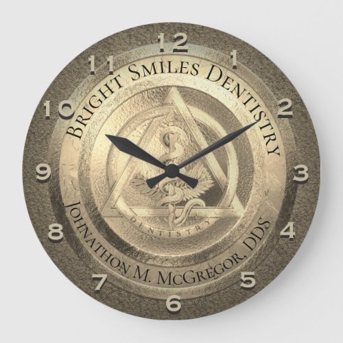 Custom Gold Dentist Clock