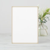 Custom Gold Edge Invitation Card - Make Your Own (Standing Front)
