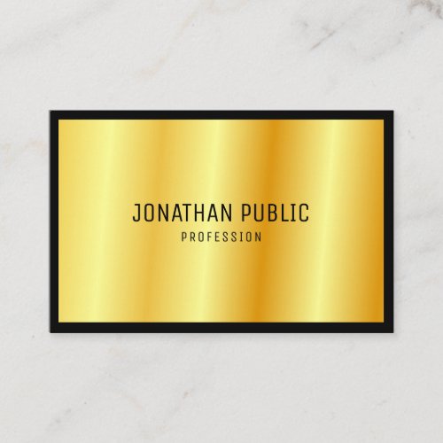 Custom Gold Elegant Professional Modern Template Business Card
