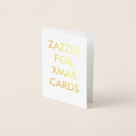 Custom Gold Foil Christmas Card