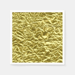 Custom gold foil effect napkins