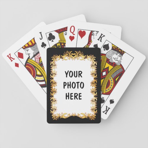 Custom Gold Frame 1 _ Bicycle Playing Cards