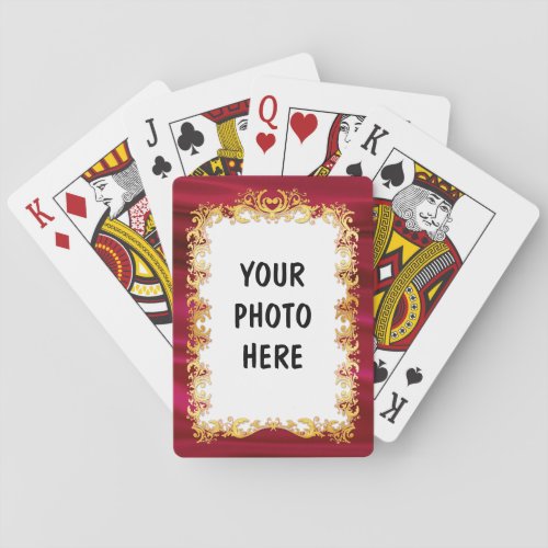Custom Gold Frame 2 _ Bicycle Playing Cards