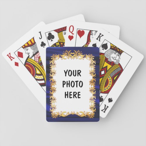 Custom Gold Frame 3 _ Bicycle Playing Cards