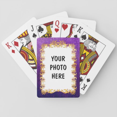 Custom Gold Frame 4 _ Bicycle Playing Cards