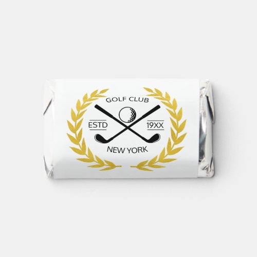 Custom Gold Golf Club Minimal Logo Ball Hersheys Miniatures