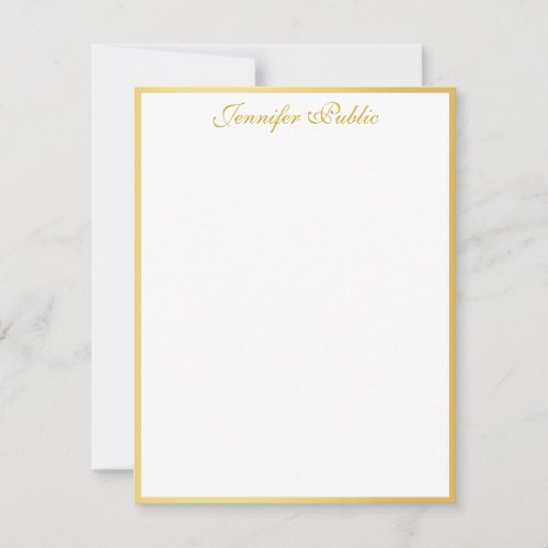 Custom Gold Handwritten Script Vertical Template