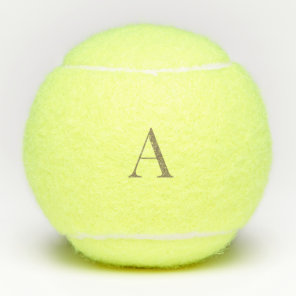 Custom Gold Initial Tennis Balls