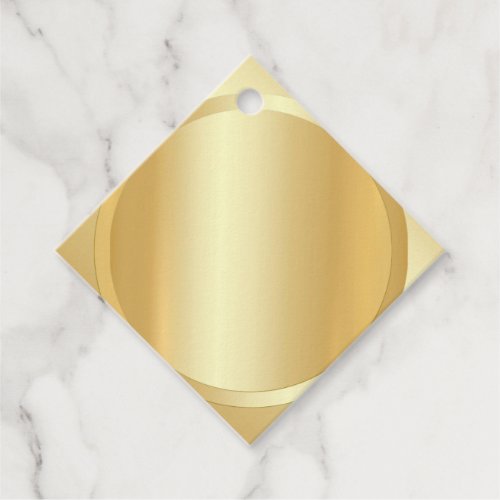 Custom Gold Look Elegant Blank Template Favor Tags