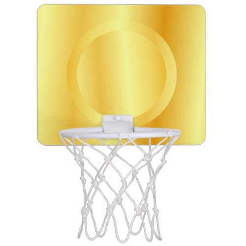 Custom Gold Look Elegant Glamour Template Mini Basketball Hoop