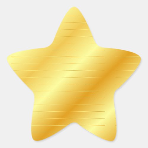 Custom Gold Look Elegant Modern Blank Template Star Sticker