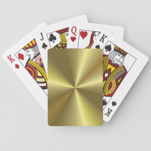 Custom Gold Look Elegant Modern Glamour Poker Cards