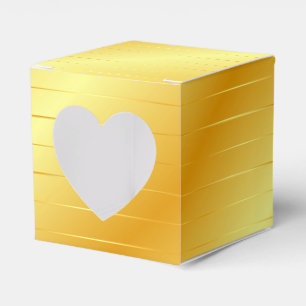 Custom Gold Look Elegant Modern Template Glossy Favor Boxes