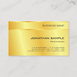 Custom Gold Look Elegant Simple Modern Template Business Card