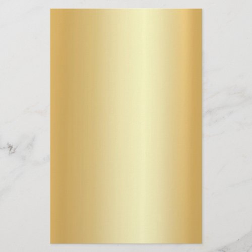 Custom Gold Look Modern Elegant Blank Template Stationery