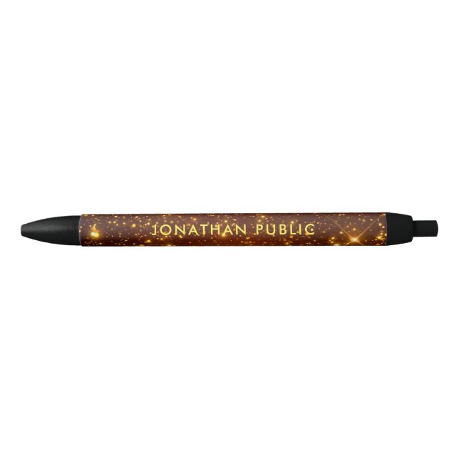 Custom Gold Look Template Custom Name Text Pen (Front)