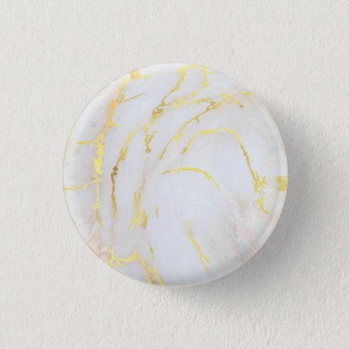 Custom Gold Marble Template Trendy Elegant Round Button